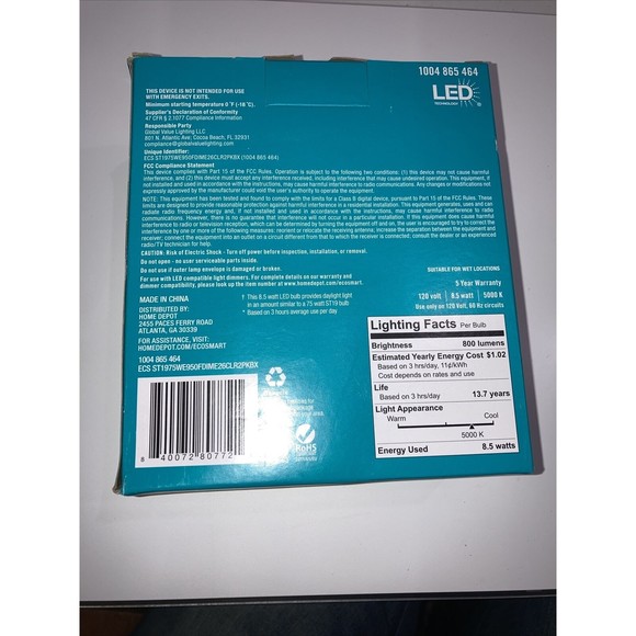 75-Watt Equivalent ST19 Antique Edison Dimmable  Vintage Daylight 4 Bulbs 💡 - Picture 5 of 11